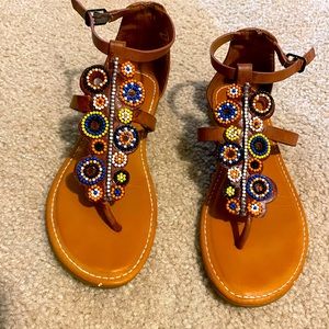Sandals.. colorful, side buckle